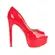 Peep Toe Deisi Verniz Vermelho