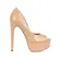 Peep Toe Deisi Verniz Nude