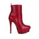 Bota Plataforma Scarlett Couro Vermelho