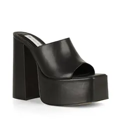 Sandalia Plataforma Lexie Couro Preto