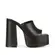 Sandalia Plataforma Lexie Couro Preto