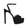Sandalia Plataforma Lizzie Couro Nobuck Preto