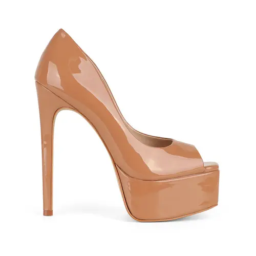 Peep Toe Giorgia Caramelo