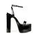 Sandalia Plataforma Darla Verniz Preto