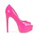 Peep Toe Deisi Verniz Rosa