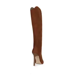 Bota Victoria Couro Nobuck Marrom