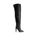 Bota Over The knee Simone em Couro Preto