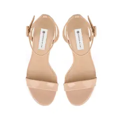 Sandalia Plataforma Ananda Verniz Nude