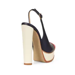 Plataforma Olivia Couro Multi