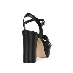 Sandalia Plataforma Thereza Couro Preto