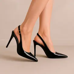 Scarpin Fran Verniz Preto