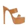 Mule Plataforma Arianna Couro Amendoa