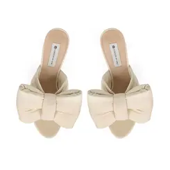 Mule Lira Couro Off White