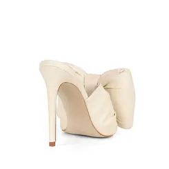 Mule Lira Couro Off White