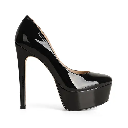 Plataforma Tiffany Verniz Preto