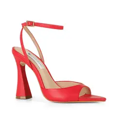 Sandalia Estella Couro Vermelho