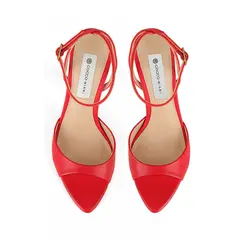 Sandalia Estella Couro Vermelho