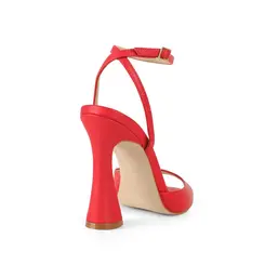 Sandalia Estella Couro Vermelho