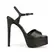 Sandalia Plataforma Nora Couro Preto