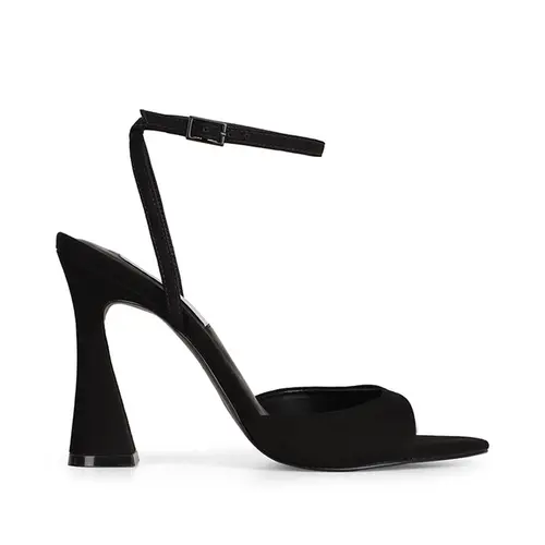 Sandalia Estella Couro Nobuck Preto
