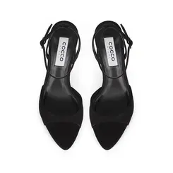 Sandalia Estella Couro Nobuck Preto