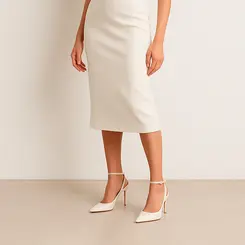 Scarpin Grace Couro Branco