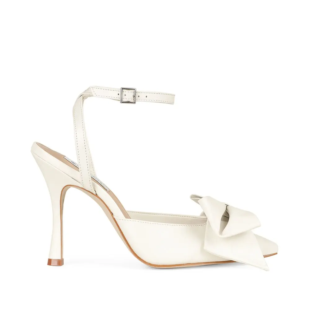 Scarpin Slingback Angel Couro Branco