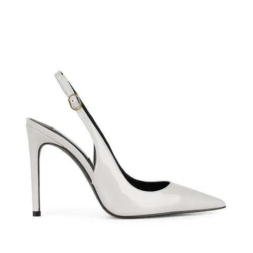 Scarpin Fran Couro Cinza
