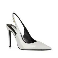 Scarpin Fran Couro Cinza