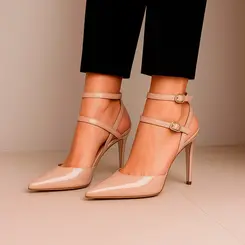 Scarpin Miranda Verniz Nude