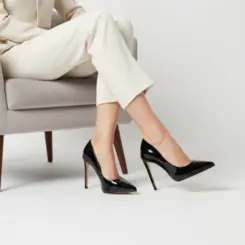 Scarpin Giovanna Verniz Preto