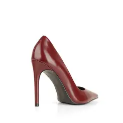 Scarpin Deborah Couro Cereja