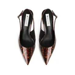 Scarpin Erika Verniz Leopardo