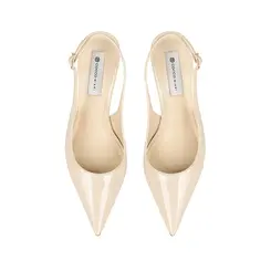 Scarpin Erika Verniz Off White