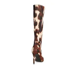 Bota Rachel Couro Pelo Animal Print