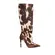 Bota Rachel Couro Pelo Animal Print