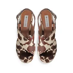 Plataforma Celine Couro Pelo Cafe