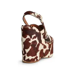 Plataforma Celine Couro Pelo Cafe