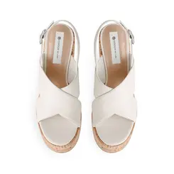 Plataforma Celine Couro Branco