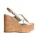 Plataforma Celine Couro Ouro