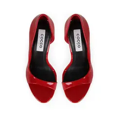 Scarpin Eleanor Verniz Vermelho