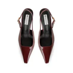 Scarpin Slingback Aurora Cereja