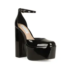 Plataforma Gwen Verniz Preto Pronta Entrega