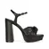 Sandalia Plataforma Whitney Couro Preto