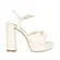 Sandalia Plataforma Whitney Couro Off White