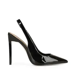 Scarpin Salem Verniz Preto Pronta Entrega