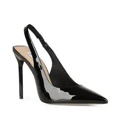 Scarpin Salem Verniz Preto Pronta Entrega