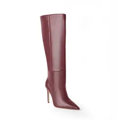 Bota Rachel Couro Cereja