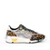 Tenis Betsy Leopardo e Glitter Prata