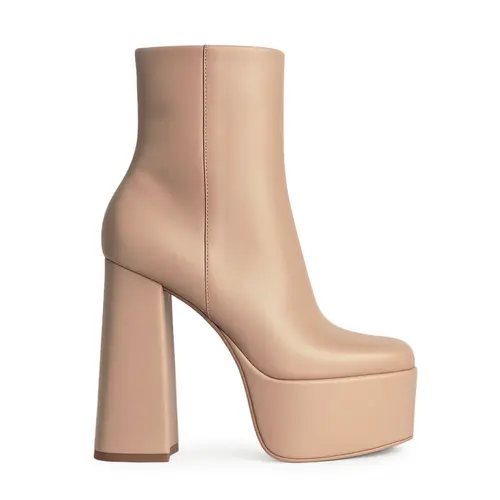 Bota Chloe Couro Nude